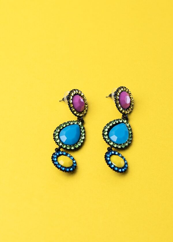 Vintage Statement Earrings (with Marquise Drop Crystals)